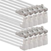 1attack.de Cat.6 Patch tinklo kabelis (sftp Pimf) 1000mbit/s Rj 45, 90 laipsnių kampo jungtis, suderinama su Cat5 Cat5e Cat6 Cat6a Cat7 Cat7a Cat8