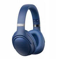 Mėlynos belaidės ausinės su Bluetooth ir FM radiju