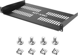 Mt-viki 1u 19 colių lentyna tinklo spintai 1u perforuotas stovo montavimo serveris 19 colių tinklo spintoms 22 kg 250 mm gylio lentynos pakuotė iš 1