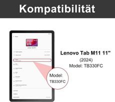 Lenovo Tab M11 klaviatūros dėklas su klaviatūra, skirtas Lenovo Tab M11 2024 11 colių planšetiniam kompiuteriui, jutiklinė Bluetooth klaviatūra su apšvietimu, magnetinė nuimama itališka Qwerty klaviatūra, skirta Lenovo