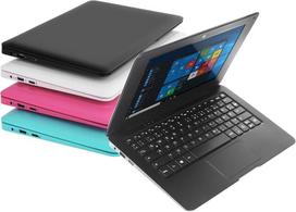 Nešiojamas kompiuteris Bigmachine mini nešiojamas kompiuteris 10.1 colio 32gb windows 10 itin plonas ir lengvas netbook keturių branduolių pc hdmi usb webcam netflix youtube qwertz išdėstymas (juodas)