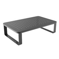 Computer Monitor Stand with Ventilation Drawer Pen Holder Metal Screen Stand with Storage for Computer Laptop Printer gray