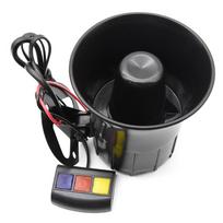 ZMFJH 3 Tone Sound Car Siren Automobile Siren Horn 12V Car Alarm Horn for Auto Car Motorcycle Boat Megaphone Speaker 115DB Horn gray