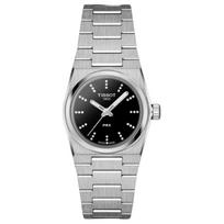 TISSOT PRX Quartz Movement 100m Water Resistance Women's Watch 25mm Black Dial Stainless Steel Case T137.010.11.056.00 Black Dial black