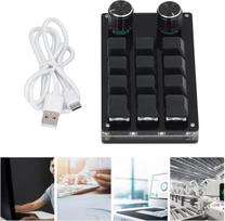 Sxhlseller mechaninė klaviatūra su 12 klavišų, maža Osu žaidimų klaviatūra su 2 mygtukais, nešiojama Diy programuojama klaviatūra su Usb laidu biurui, žaidimams, muzikai
