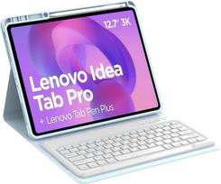 Occtingkind, klaviatūros dėklas, skirtas Lenovo Idea Tab Pro planšetiniam kompiuteriui 12.7 colių (2025), itališkas Bluetooth apsauginis dėklas, skirtas 2025 Lenovo Idea Tab Pro planšetiniam kompiuteriui 12.7 colių, žydra