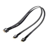 Cy Slimline Pci-e Ultraport Sas Slim 4.0 Sff-8654 8i 74pin į Dual Sff-8654 4i 38pin kabelį 40 cm Pci-express