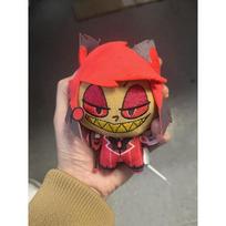 11cm Hazbin Hotel Alastor Anime pliušinė lėlė Minkštas minkštas žaislas Gerbėjų dovana Replika Leidimas Ne originalas red