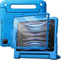 Jetech vaikiškas dėklas, skirtas Ipad Pro 11 colių (2022/2021/2020/2018 modeliams), Ipad Air 5/4 (10,9 colio) su įmontuota apsaugine plėvele, smūgiams atsparus viso korpuso dėklas su rankena (mėlynas)