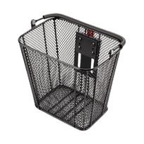 Folding Bike Basket Front Handlebar Shopping Bag Detachable Metal Bicycles Basket Bicycles Accessories Easy to Use 1 gray
