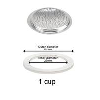 Coffee Silicone Ring Italian Moka Pot Flexible Washer Gasket Ring Coffeeware Replace For Cups Moka Pot Espresso Coffee Makers white