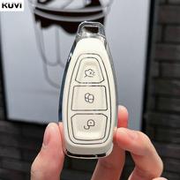 Madingas TPU automobilio nuotolinio valdymo pultelio dėklas apvalkalas Ford Focus 3 4 Mondeo Mk3 Mk4 Fiesta Ecosport Kuga St C-Max B-Max apsaugai Fob white