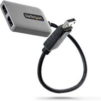 Startech.com 2 prievadų kelių monitorių Displayport adapteris, dp į 2x Displayport 1.4 skirstytuvas, dvigubas 5k 60hz kompiuterio mst mazgas, ypač ilgas integruotas kabelis, tik windows (mst14dp122dp)