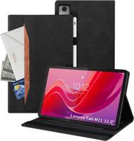 Auslbin dėklas lenovo tab m11 su rašiklio laikikliu 11 colių 2023, polether planšetinis kompiuteris, tinkamas tab m11 tb-330fu /331fc, klasikinis odos stiliaus lenovo tab m11 dėklas su stovo funkcija, juodas