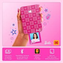 Barbie x Kodak Step Slim belaidis momentinis nešiojamas nuotraukų spausdintuvas - spalvotos nuotraukos su Zinc 2 x 3 colių lipdukų pagrindu iš Ios ir Android įrenginių per Bluetooth programėlėje - ikoniškas stilius