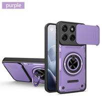 Sliding Camera Lens Protector for Motorola Moto Edge 70 50 60 Fusion 60 Pro Rigid Hybrid Car Portable Ring Holder Phone Case Motorola Edge 60 Pro juoda