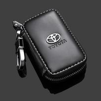 Toyota Hilux Prius odinis dėklas Apsauga Automobilio Raktui Supra Automobilio Raktų Maišelio Dangtelis Auris Previa Funcargo Celica VITZ juoda