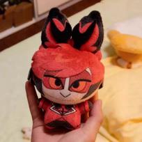 10Cm Hazbin Hotel Vox Pendant Plush Doll Holiday Gifts Mini Alastor Printed Stuffed Backpack Toys Fans Collect Party Gifts 10CM