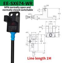 EE-SX670 671 672 674-WR su laidu Fotoelektrinis jungiklis U formos Fotoelektrinis jungiklis Ribinis jutiklis EE-SX672-WR