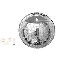 Acrylic Mirror Finish Wall-Mounted Disco Planter Half Sphere Hanging Disco Flowerpot  Living Room 5.91 in sidabras