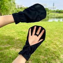 1Pair Summer Open-Fingered Short Sunscreen Gloves For Women Thin Driving Outdoor Riding Gloves Sun Protection Gloves Gifts A5 black