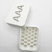 Large Honeycomb Battery Storage Box Compatible With Aa/Aaa Sizes The Ultimate Solution To End Drawer Clutter S white