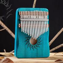 17 Key Handheld Wood Kalimba Portable Thumb Piano Mini Musical Instrument for Home School Kids Adults Beginners Gift A5 white