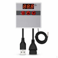 USB išmanusis skaitmeninis termostatas roplių terariumams Didelio tikslumo temperatūros reguliatorius su gray