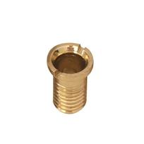 Kitchen Sink Basket Strainer Threaded Screw Connector Pure Copper Sink Filter Waste Plug Screws Easy to Replace aluminium 1.75cm brown