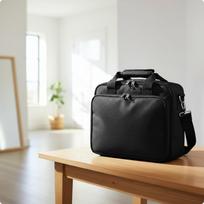 barbers Tool Bag Professional Hairstylist with Shoulder Strap Multiple Compartments white
