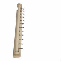 Pilates Reformer Spring Rack Metal Hooks Holder Curved Supports Fitness beige
