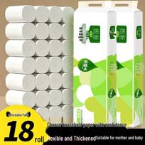 18 vnt. be šerdies daugiasluoksnių tualetinio popieriaus rulonų - storas, sugeriantis ir ekonomiškas. 18 rolls/1 lift beige