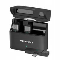 Vention belaidis lavalier mikrofonas 2 vnt. Usb-c su įkrovimo dėklu