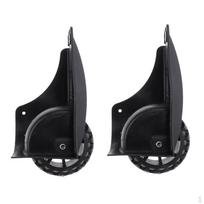 Couple of Luggage Repair Caster Wheels Replacement for Suitcase Black D082 black
