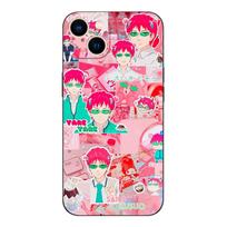 Black tpu Case For Samsung galaxy A6 A8 A9 2018 plus saiki kusuo wallpaper Samsung A8 PLUS 2018 pink