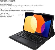 Cuifati dėklas klaviatūra, skirtas xiaomi mi pad 5 ir 5 pro, belaidė 2-in-1 bt klaviatūra su jutikline dalimi, plonas magnetinis nuimamas planšetinio kompiuterio dėklas klaviatūra su rašiklio lizdu ir folio dėklu