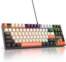 Solidee 87 klavišų mechaninė Rgb žaidimų klaviatūra su Usb laidu