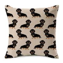 Taksas Šuns Pagalvėlių Užvalkalai Dešrelės Šuns Tapyba Medvilnė Linas Dekoratyviniai Pagalvėlių Užvalkalai Miegamajam Sofa Namų Dekoravimas 45X45cm 45x45cm gray