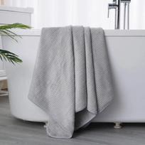 1 vnt. sutirštinti vonios rankšluosčiai kūnui Mikropluošto rankšluostis, skirtas sporto salei, sporto dušo chalatas, skirtas „Spa Beath Home“ 70x140cm gray