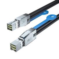10gtek® 12g išorinis mini Sas Hd Sff-8644 į Sff-8644 kabelis, 2 metrai (6,5 pėdos)