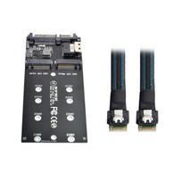 Nfhk Sff-8654 kabelis ir kortelės u2 rinkinys ngff m-key į slimline sas nvme pcie ssd sata adapteris pagrindinei plokštei