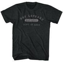 Def Leppard Department Of Rock Black Heather Adult T-Shirt Unisex T-Shirt XXXL black