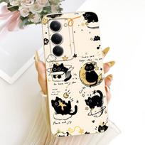 For Redmi 15 4G telefono dėklas ant Xiaomi Redmi15 korpuso Capa Animacinis katės, pandos, triušio, astronautų raštas Galinis dangtelis Minkštas TPU silikonas Xiaomi Redmi 15 4G beige
