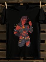 Karlach Art Baldur'S Gate Video Game Tshirt M black