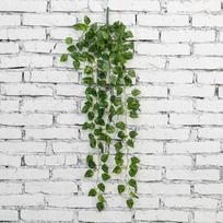 Artificial Pothos Wall Hanging: Green Vine Begonia and Sweet Potato Leaf Decoration gray