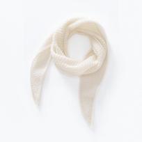Women's Pure Cashmere Hand-Knitted Crochet Triangle Shawl - Autumn/Winter Neck Protector Scarf balta
