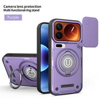 For Xiaomi 17 Pro Max Case Xiaomi Mi 17 Pro Phone Cover Magnetic Armor Shockproof Ring Holder Case Magsafe Wireless Charge Cover Xiaomi 17 pro max black