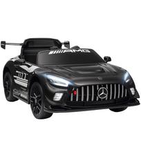 Mercedes Electric Car, Ride-On Car for Kids, 12V Battery, LED Lights, Music Function, Horn, 3-8 Years, Black 115 x 66 x 44 cm juoda
