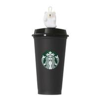 STARBUCKS Staba Halloween 2025 Color Changing Reusable Cup 473ml + Drink Hole Cap Bearista Ghost Set black