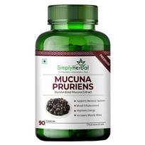 Tiesiog žoliniai Mucuna Pruriens Kapikachhu ekstrakto papildai 500 mg, Juodas Kaunch Beej Dopamino stiprintuvas kompleksas Natūralus L-Dopa smegenims, nervų sistemai
